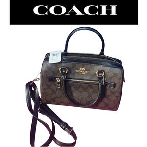 COACH Rowan Satchel in Signature Canvas, NWT